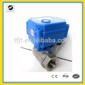 Válvula de esfera motorizada SS304 de 1/2 &quot;, 3/4&quot; com 12V, 24V, 110V, 220V para bobina de ventilação e válvula de solenóide de substituição de HVAC